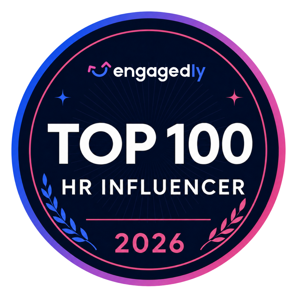 Badge for Top 100 HR influencer 2026